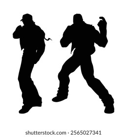 karate kick player silhouette SHapes Drawing Vol 13