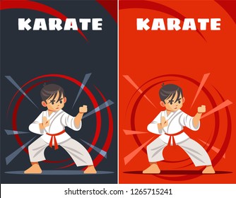 karate kid. design templates