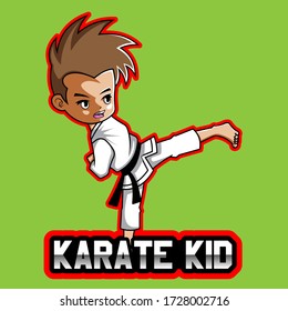 Karate Kid Esport Mascot Logo Design