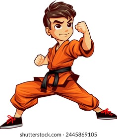 Karate kid logo discipline motivation fun self defence