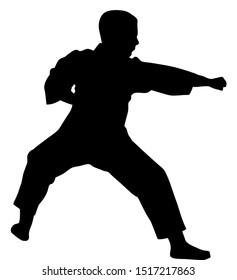 karate child silhouette
