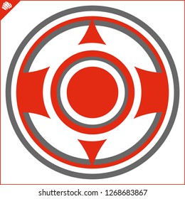 Karate kyokushin kanku creative simbol emblem.