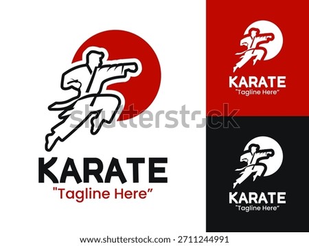 Karate Logo Classic Dojo Warrior Emblem