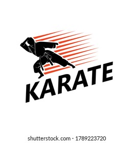 Karate Logo Template Design Vector