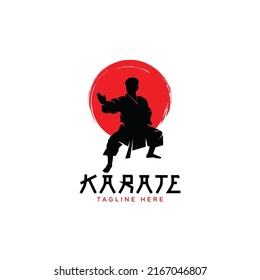 Karate Logo Template Design Vector