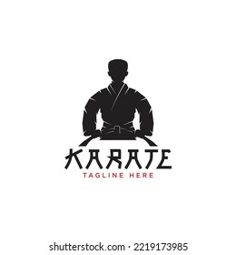 Karate Logo Template Design Vector