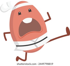 Karate Kampfkunst Kartoffel Clipart Vektorgrafik