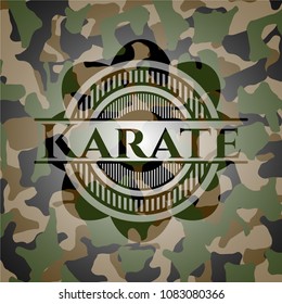  Karate on camo pattern