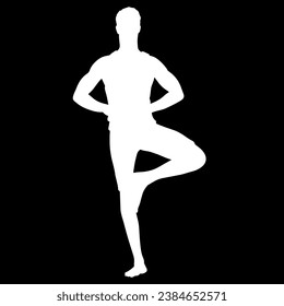 karate player silhouette vector file