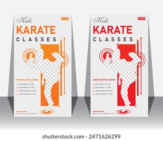 karate school,Kids Taekwondo practice instagram story design