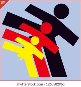 Karate simbol emblem.