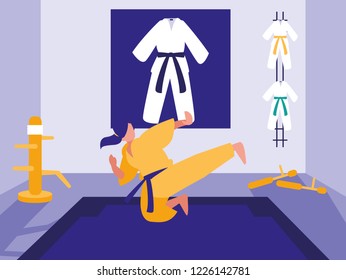 Karate sport design