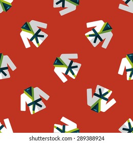 Karate suit flat icon,eps10 seamless pattern background