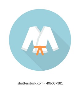 karate suit icon. vector illustration