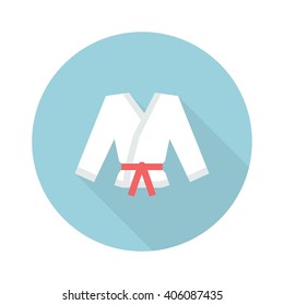 karate suit icon. vector illustration
