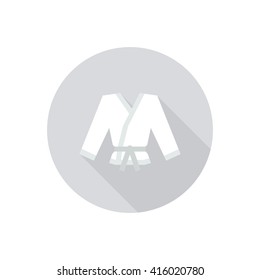 karate suit icon. vector illustration