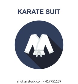 karate suit icon. vector illustration