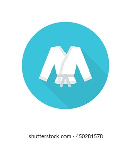 karate suit icon. vector illustration