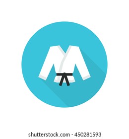 karate suit icon. vector illustration