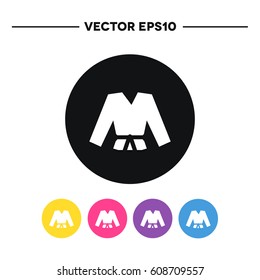 karate suit icon. vector illustration