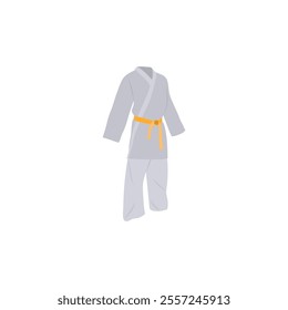 Karate Suit, Sport Equipment Vector Illustration Isolated