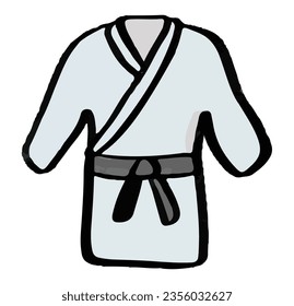 karate, taekwondo, kimono, judo, belt, sport, suit, kung fu, uniform, training, sportswear, cartoon, asian, watercolor, line, outline, paint, drawing, accessory, martial, winning, traditional, culture