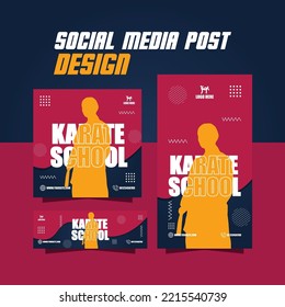 Karate Training Center Or Martial Arts Flyer Design