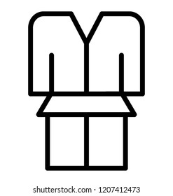 A karate uniform according to korean culture 