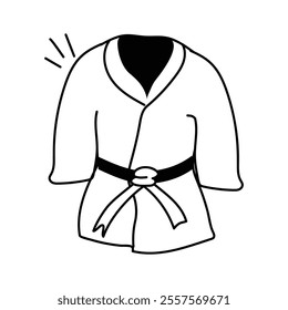 Karate uniform vector design in modern style