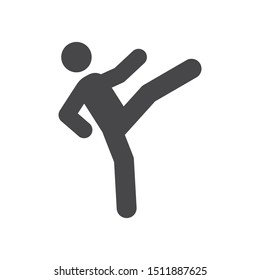 Karate vector icon, simple sign for web site and mobile app.