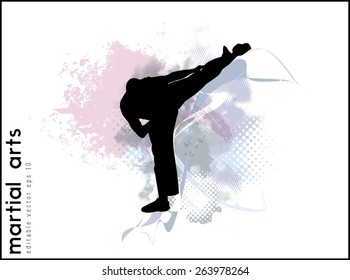 Karate. Vector illustration