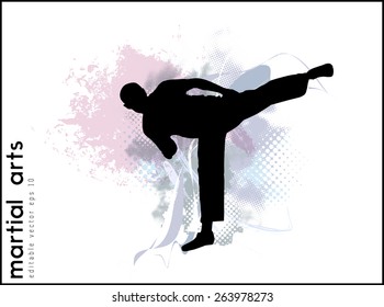 Karate. Vector illustration