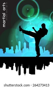 Karate. Vector illustration