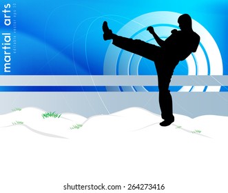 Karate. Vector illustration