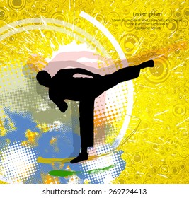 Karate. Vector illustration