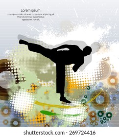 Karate. Vector illustration