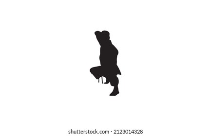 karate vector illustration design black and white