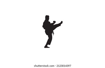 karate vector illustration design black and white