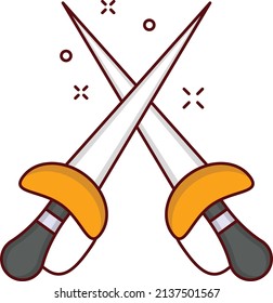 ilustración de karate Vector en un fondo transparente. Símbolos de calidad superior. Iconos planos de línea vectorial para el diseño de conceptos y gráficos. 