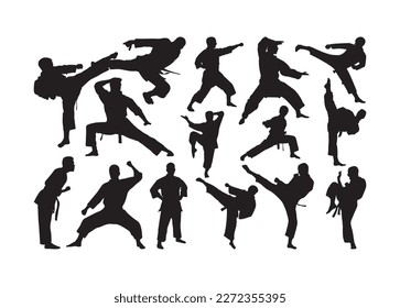 Vector de karate para impresión, Clipart de Karate, Ilustración vectorial de Karate