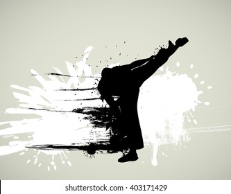 Karate Warrior Stock Vector (Royalty Free) 403171429 | Shutterstock