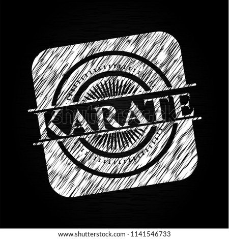 Karate written on a chalkboard