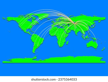Karazhal, Kazakhstan map - Concept map for Karazhal, Kazakhstan on World map. Suitable for export concepts. File is suitable for digital editing and prints of all sizes.