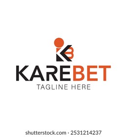 KarBet Text Logo Vector Design, KarBet minimal font design, KarBet Logo Vector Art,  KarBet  Logo Vector Art illustration with white background