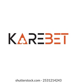 KarBet Text Logo Vektordesign, KarBet Minimal Font Design, KarBet Logo Vektorgrafik, KarBet Logo Vektorgrafik mit weißem Hintergrund