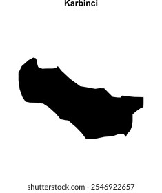 Mapa en blanco del municipio de Karbinci