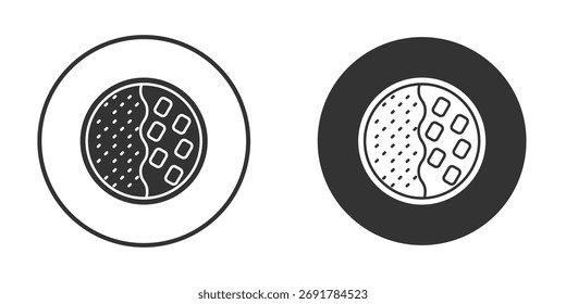 Icono de Kare raisu. cartel plano lleno para el concepto móvil. Gráficos de Vector