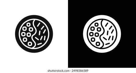 Conjunto de símbolos de línea plana de icono de Kare raisu.