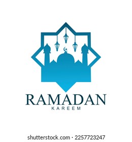 Kareem Ramadan emblem for the holy month of Ramadan. Best badge. vector templates