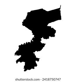 Karene District map, administrative division of Sierra Leone. Vector illustration.